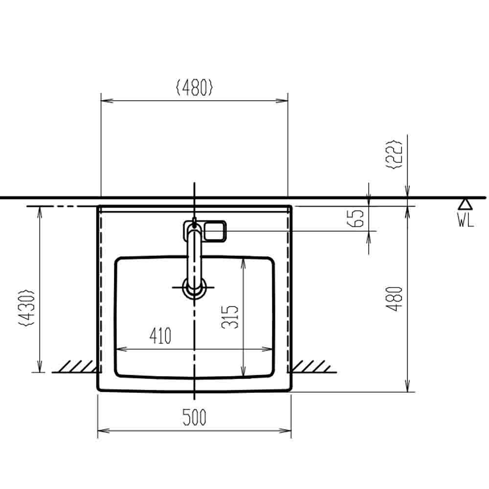 🌟日本原裝【日本 INAX 伊奈】半嵌型面盆 YL-2150FC 原廠公司貨/門市同步銷售/配送僅限北北基桃-細節圖4