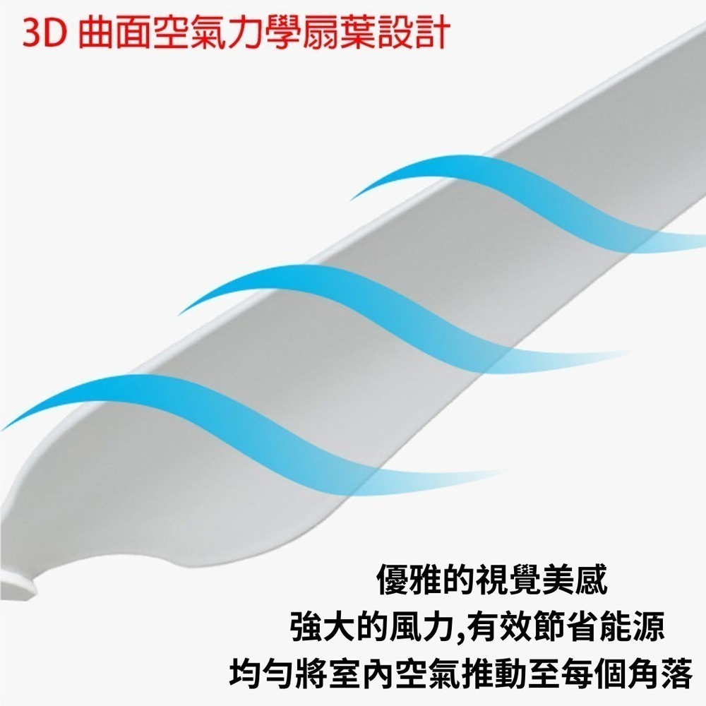 【DELTA台達】DC節能吊扇 52吋都會系列 珍珠白 VCA524LT-DBFWH 適用 4-6 坪-細節圖4