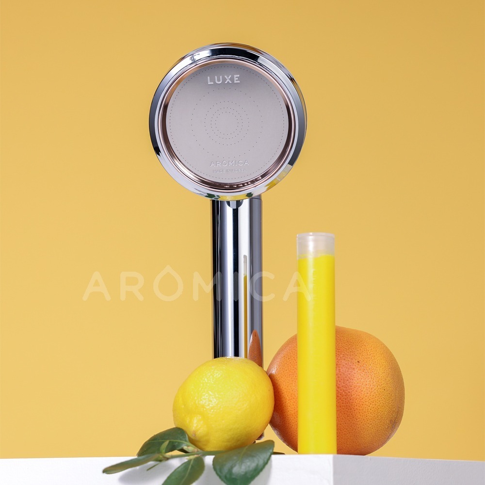 🌸韓國原裝『 Aromica』特惠組 ARO LUXE 香氛蓮蓬頭+PR-LUXE濾水花灑 雙效升級 韓國原裝-規格圖5