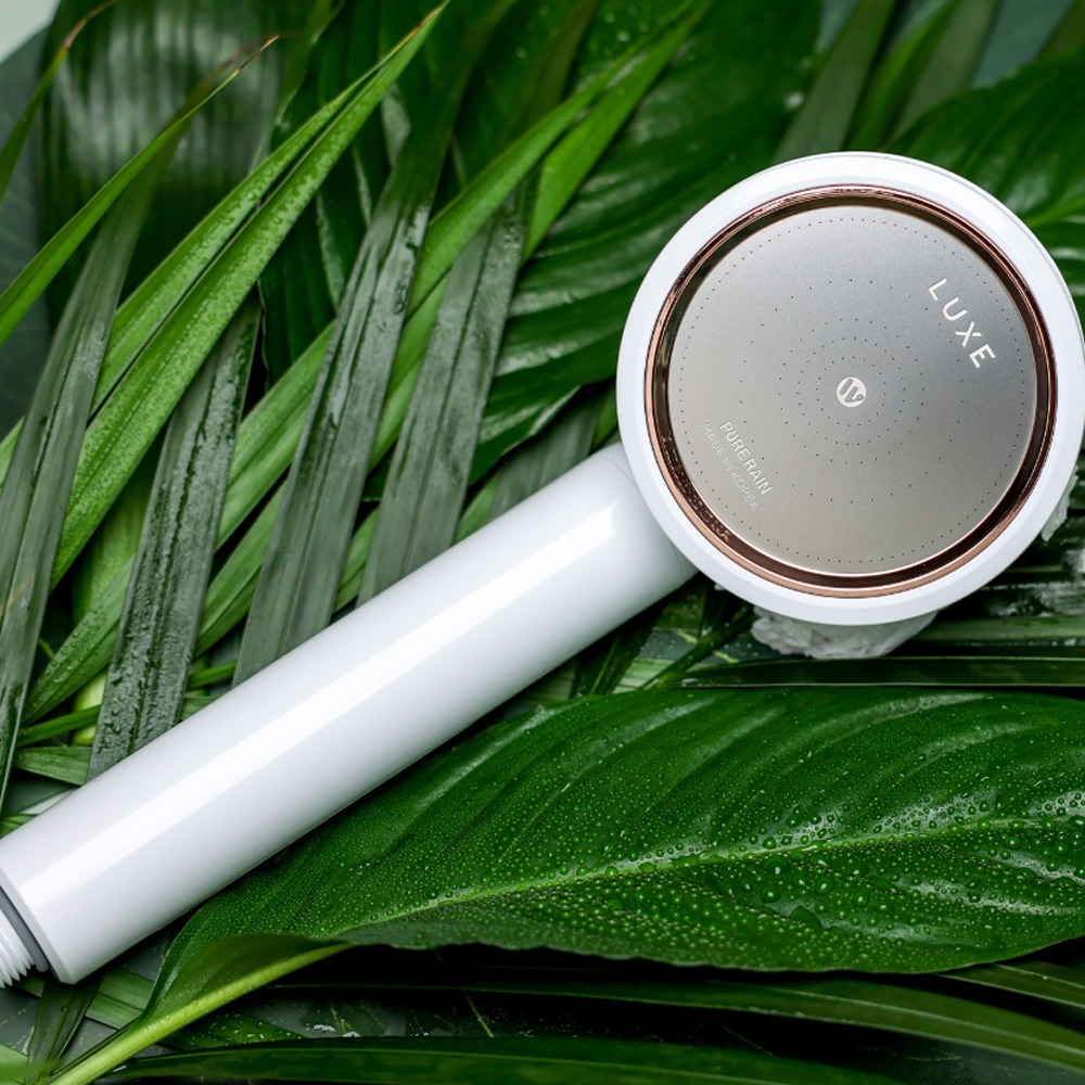 『 Aromica』PR-LUXE 韓國奢華頂級純淨雨淋式花灑(時尚白-原裝進口/新品上市)-細節圖5