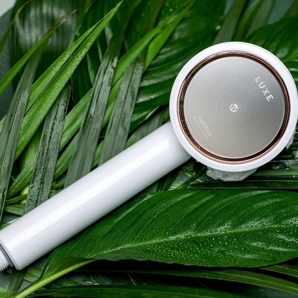 🌸韓國原裝『 Aromica』享清淨組 PR-LUXE 韓國奢華頂級純淨雨淋式花灑 蓮蓬頭 時尚白 韓國原裝-細節圖5