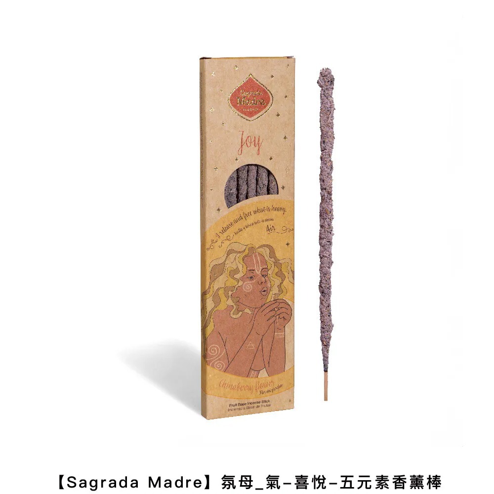 🌸儀式淨化空間【Sagrada Madre】純天然6根入 五元素香薰棒 擴香/線香 瑜珈冥想/幫助睡眠 阿根廷原裝-細節圖3