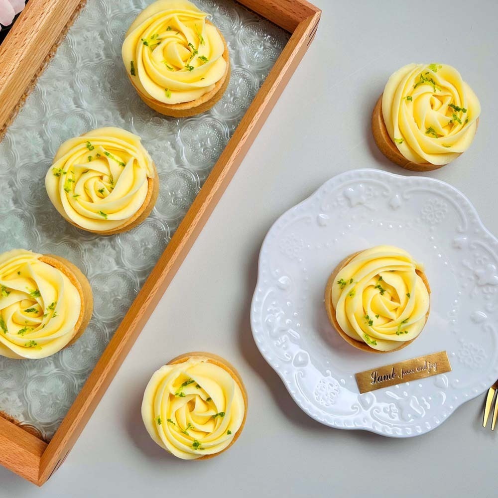 【小羊愛吃甜】法式。玫瑰檸檬塔!法式清新享受.口感綿密順口.經典檸檬奶醬.銷售TOP 1.禮盒.(6入/盒)-細節圖6