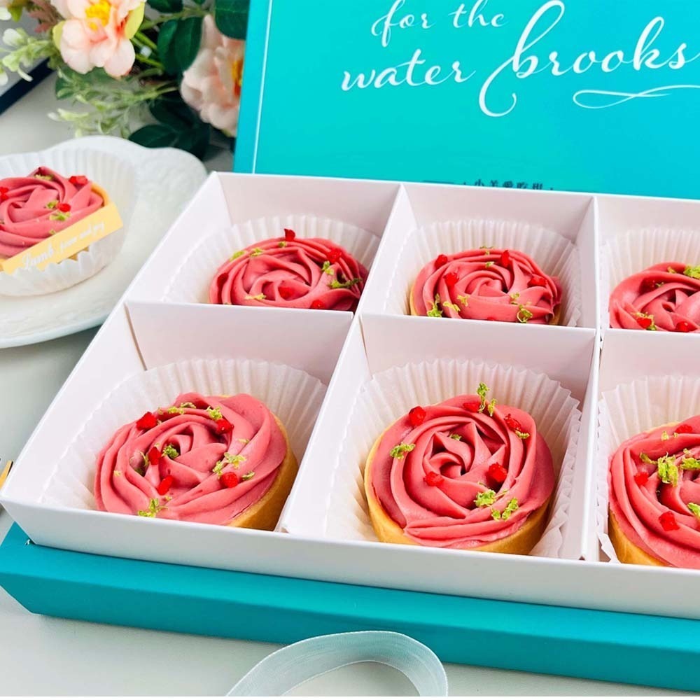 【小羊愛吃甜】法式玫瑰。草莓乳酪沙布列塔.草莓/覆盆莓雙重法式享受.新鮮水果滋味/乳酪綿密順口!!(6入/禮盒)-細節圖2