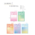 便利貼 夢幻暈染 半透明便利貼 漸變色 中性筆可寫-規格圖10