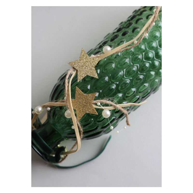 快速出貨 聖誕節 三股星星雪花珠鍊 麻繩 皮繩 裝飾 布置 聖誕樹 禮物-細節圖8