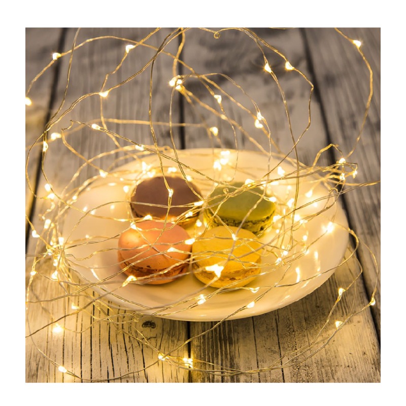 居家氣氛提升品 銅線燈 2種長度 一般款 遙控款 婚禮 宿舍 房間 禮物 聖誕樹 佈置-細節圖4