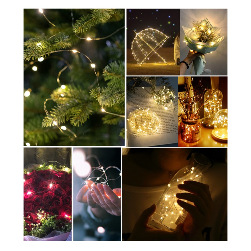 居家氣氛提升品 銅線燈 2種長度 一般款 遙控款 婚禮 宿舍 房間 禮物 聖誕樹 佈置-細節圖7