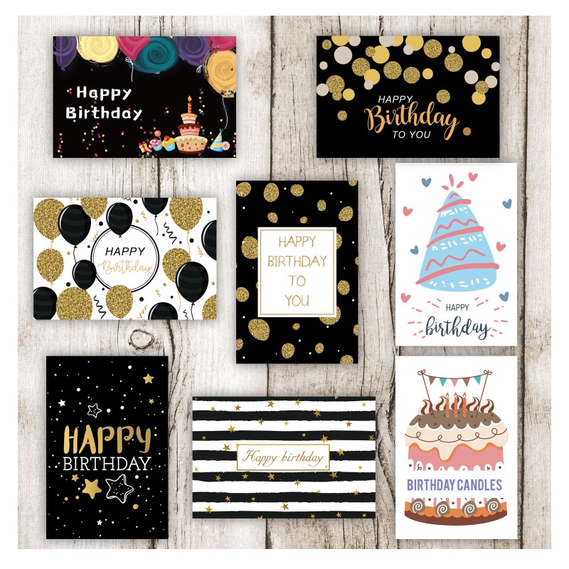 生日卡片 賀卡 祝你生日快樂 24種圖案 平均出貨 內頁空白-細節圖9