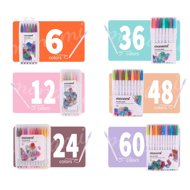 水性筆 手帳筆 手繪彩色人生水性色筆 12色24色36色48色60色組合 盒裝-細節圖10