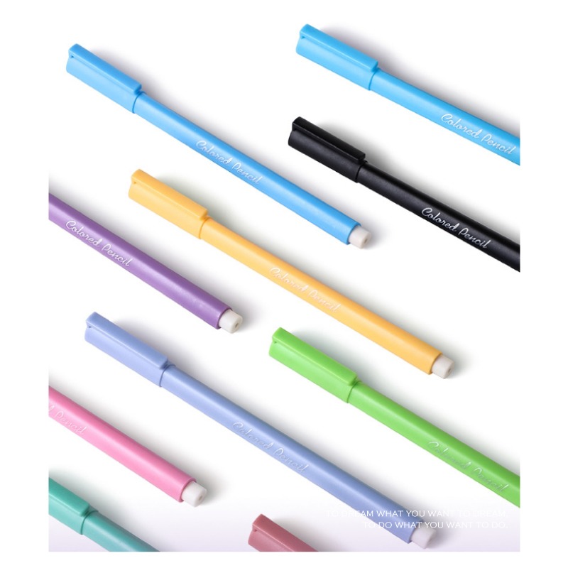 色鉛筆 彩色鉛筆 畫不完的色鉛筆 12色組合 寫不完 疊色自然 筆觸細膩 三角磨砂筆桿-細節圖2