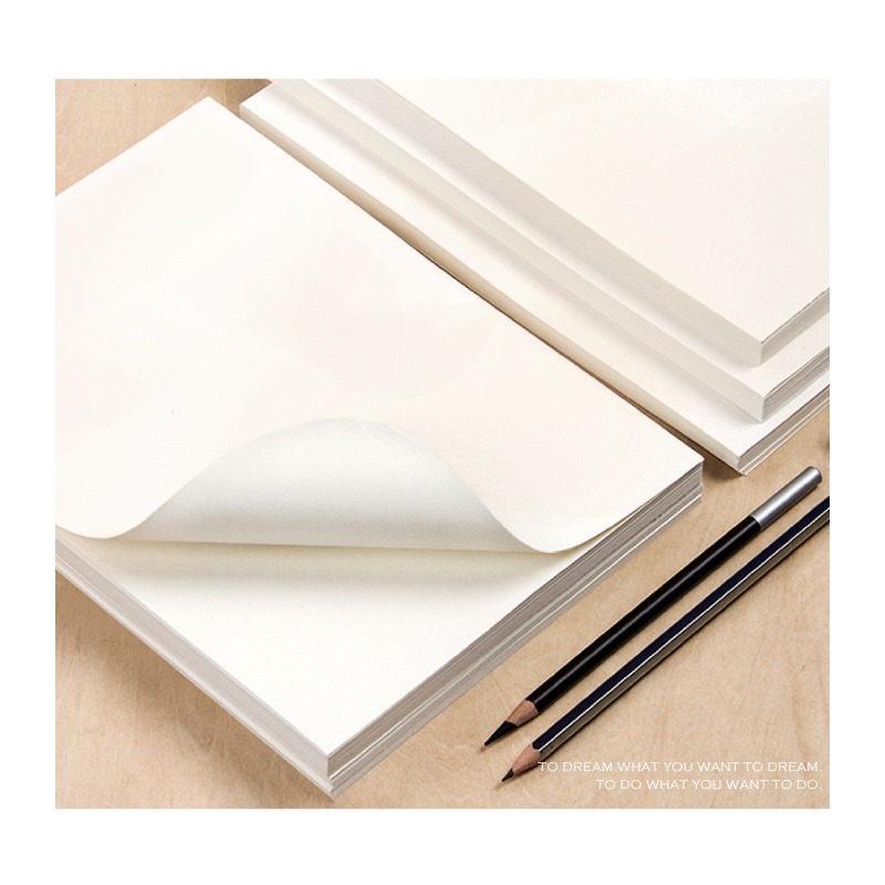 素描紙 160G A4 16K素描紙 護眼微黃色 紋理清晰 反覆擦拭 不易起毛 10張-細節圖2