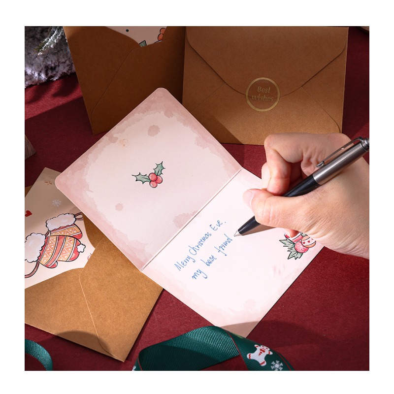 快速出貨 聖誕卡片 隨筆畫聖誕 6款平均出貨 單張價格 有信封 聖誕節 交換禮物 雪人聖誕樹-細節圖7