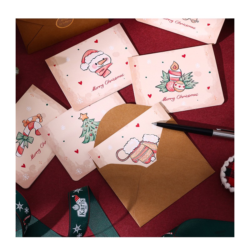 快速出貨 聖誕卡片 隨筆畫聖誕 6款平均出貨 單張價格 有信封 聖誕節 交換禮物 雪人聖誕樹-細節圖8