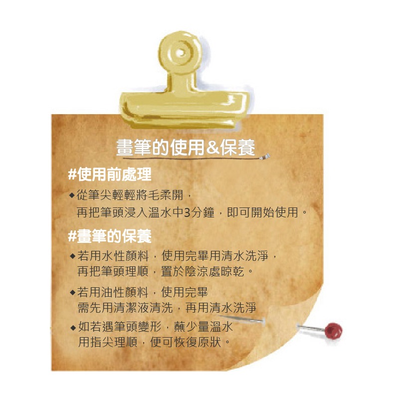 水彩 畫畫 不同筆鋒水彩畫筆 彩色霧面筆桿 短柄 斜峰 圓峰 扁尖 指甲圓 6支組合-細節圖9