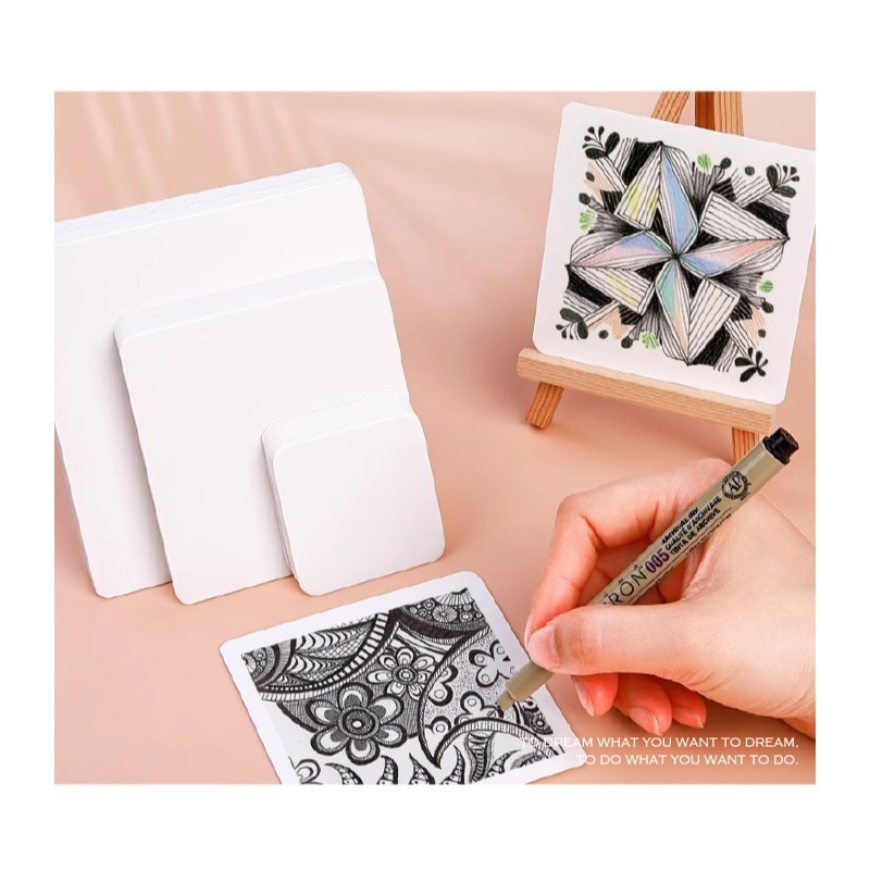 禪繞畫紙 纏繞畫紙  5.1cm 8.9cm 11.4cm 300g-細節圖2