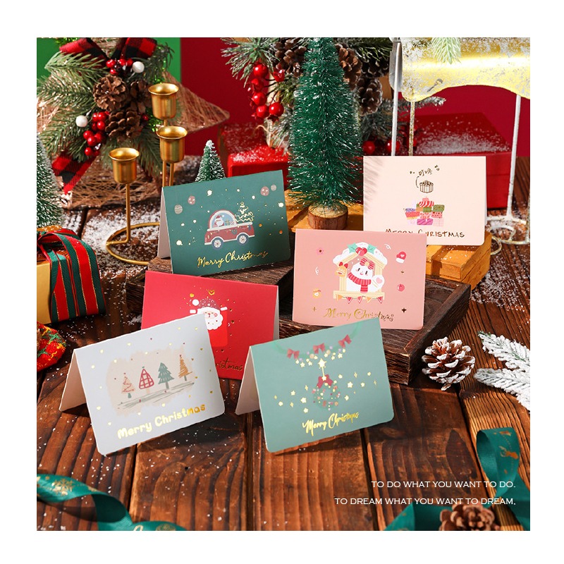 快速出貨 聖誕卡片 聖誕賀卡 歡樂耶誕 6款平均出貨 單張價格 有信封 聖誕節 交換禮物 雪人聖誕樹-細節圖2