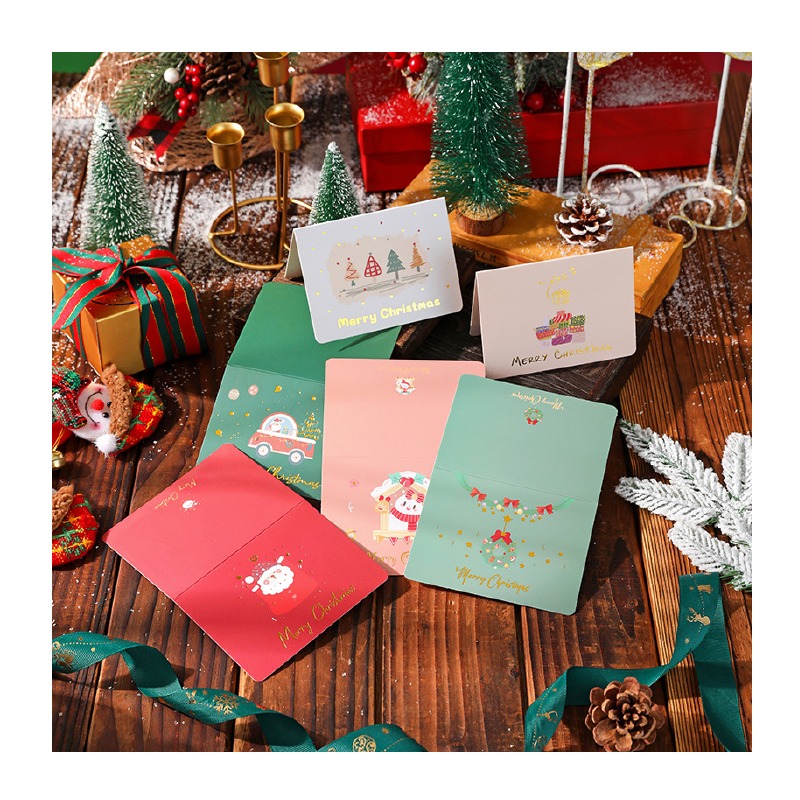 快速出貨 聖誕卡片 聖誕賀卡 歡樂耶誕 6款平均出貨 單張價格 有信封 聖誕節 交換禮物 雪人聖誕樹-細節圖3