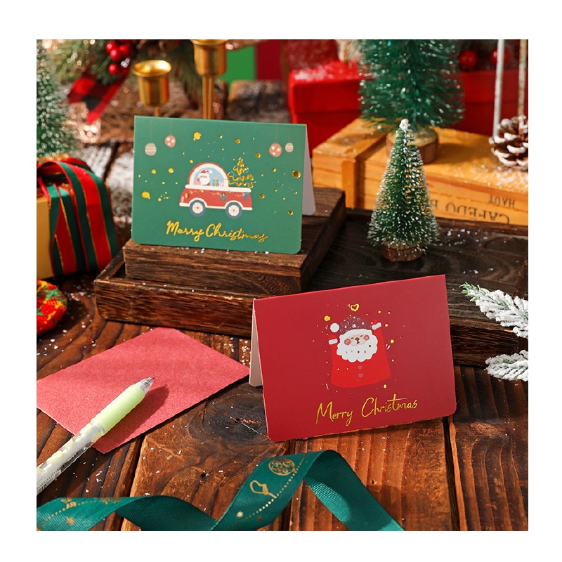 快速出貨 聖誕卡片 聖誕賀卡 歡樂耶誕 6款平均出貨 單張價格 有信封 聖誕節 交換禮物 雪人聖誕樹-細節圖4