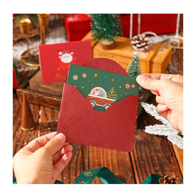 快速出貨 聖誕卡片 聖誕賀卡 歡樂耶誕 6款平均出貨 單張價格 有信封 聖誕節 交換禮物 雪人聖誕樹-細節圖5