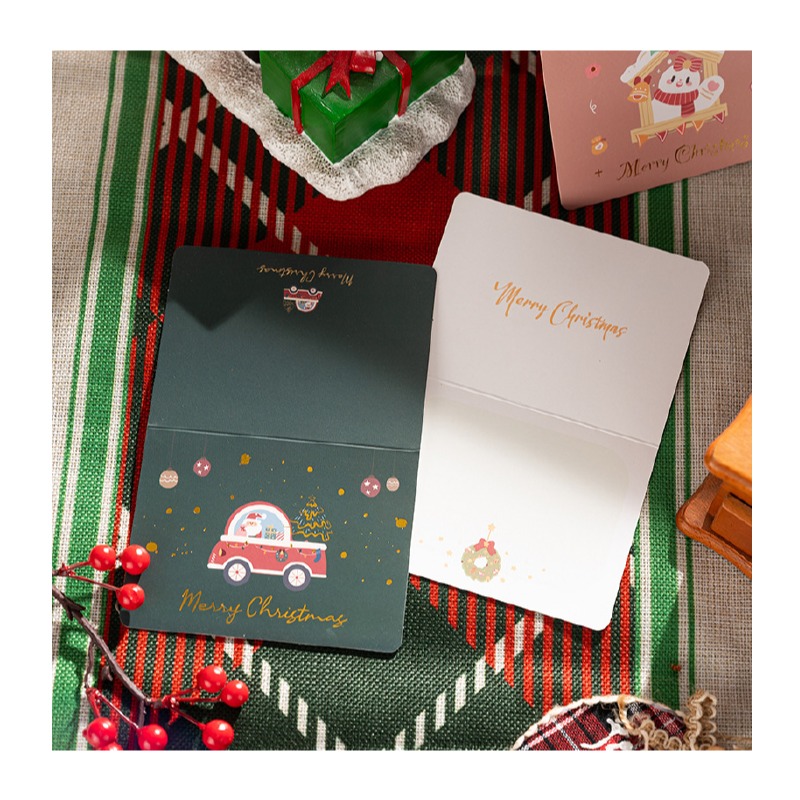 快速出貨 聖誕卡片 聖誕賀卡 歡樂耶誕 6款平均出貨 單張價格 有信封 聖誕節 交換禮物 雪人聖誕樹-細節圖7