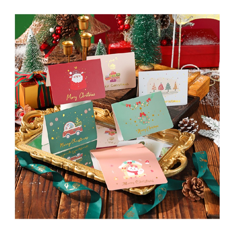 快速出貨 聖誕卡片 聖誕賀卡 歡樂耶誕 6款平均出貨 單張價格 有信封 聖誕節 交換禮物 雪人聖誕樹-細節圖9