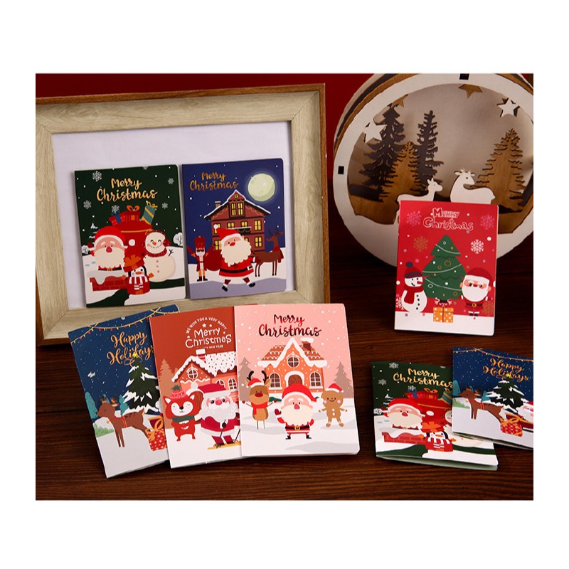快速出貨 聖誕卡片 聖誕賀卡 玩雪去耶誕卡 6款平均出貨 單張價格 有信封 聖誕節 交換禮物 雪人 聖誕樹-細節圖4