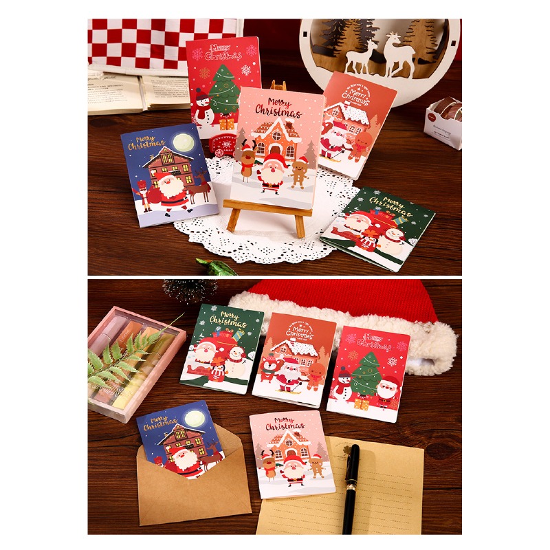 快速出貨 聖誕卡片 聖誕賀卡 玩雪去耶誕卡 6款平均出貨 單張價格 有信封 聖誕節 交換禮物 雪人 聖誕樹-細節圖8