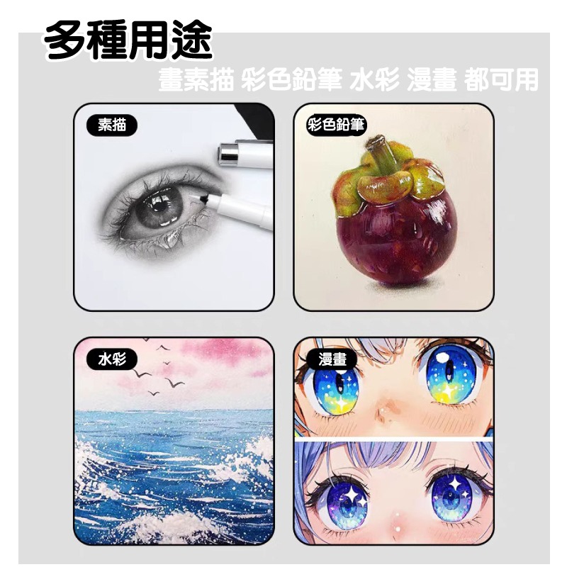 繪圖筆 勾線筆 描邊筆 水性 高光 黑色 白色 極細軟毛筆尖-細節圖9