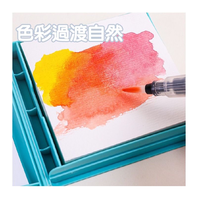 水彩紙 水彩本 書本造型外盒 可撕 230g 中粗紋 小小尺寸 便於攜帶 隨時想畫就畫-細節圖7