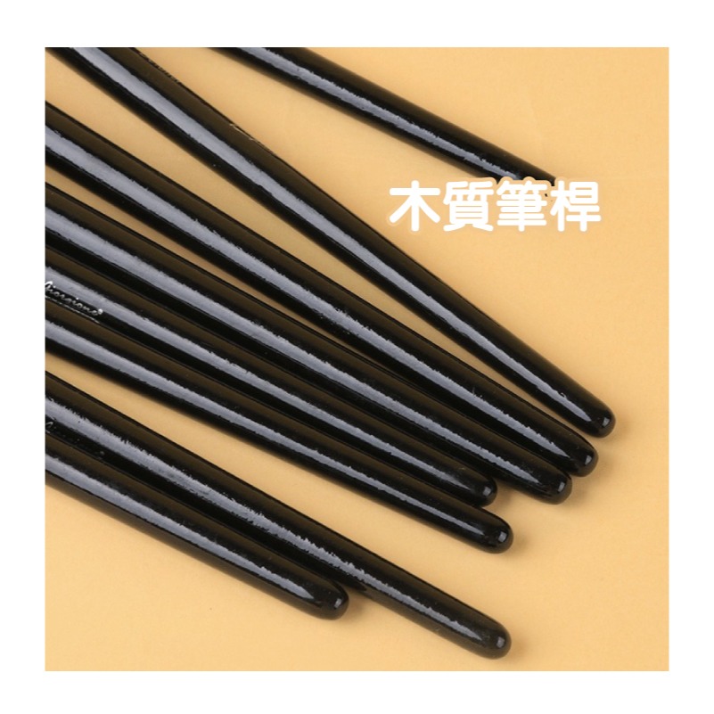 水彩筆 勾線筆 筆鋒大小不同 8支組 櫸木筆桿 尼龍筆頭 彈性足 筆觸靈敏 勾線流暢-細節圖5