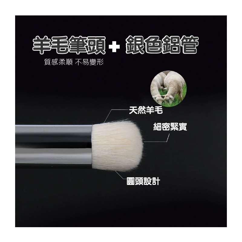 畫筆 乾畫筆 大小不同6支組 實木筆桿 羊毛筆頭 彈性佳 模型 公仔 陶瓷上色 專用筆袋-細節圖4