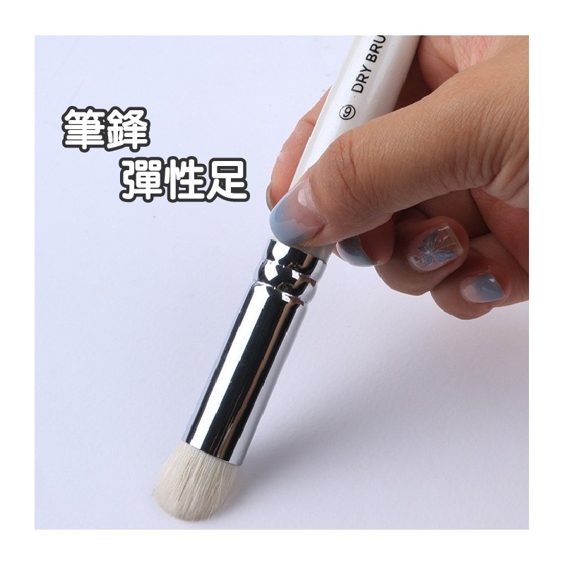 畫筆 乾畫筆 大小不同6支組 實木筆桿 羊毛筆頭 彈性佳 模型 公仔 陶瓷上色 專用筆袋-細節圖6