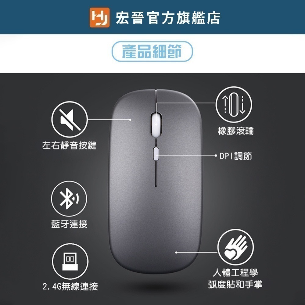 HJ115-B雙模無線滑鼠-細節圖8