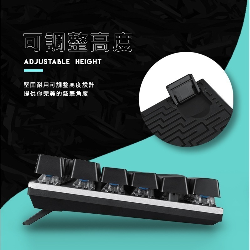 HJ-521 電競機械式呼吸燈青軸鍵盤-細節圖7