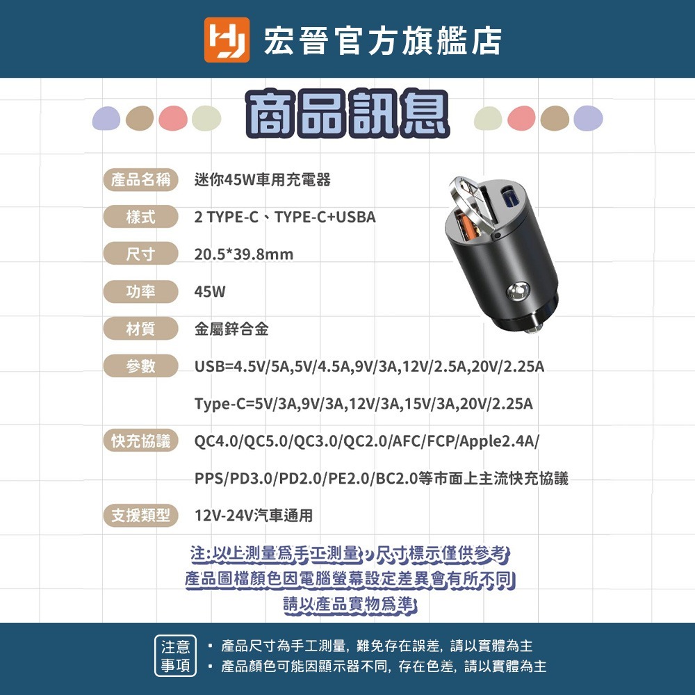 迷你45W車用充電器-細節圖10