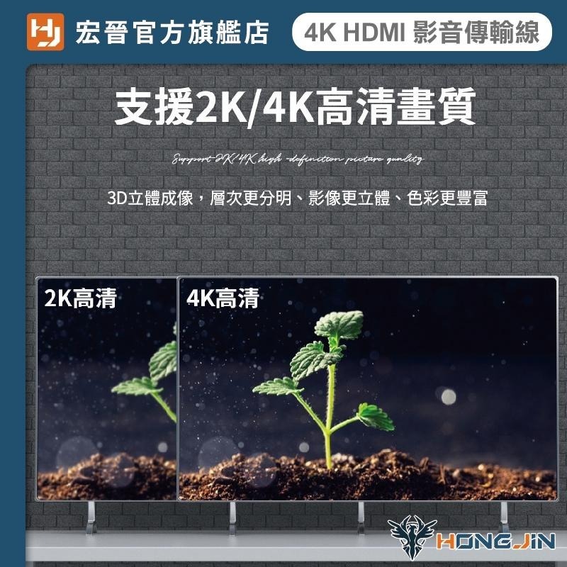 4K HDMI影音傳輸線2.0版 高清螢幕線 高品質無損HDMI線 3D環繞 支援PS4 電腦 筆電 SWITCH-細節圖6