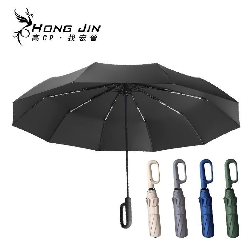 扣環手柄自動雨傘 【20骨+125CM傘面+50UPF】 自動傘 晴雨傘 防曬傘 露營傘 高爾夫傘 遮陽傘-細節圖9