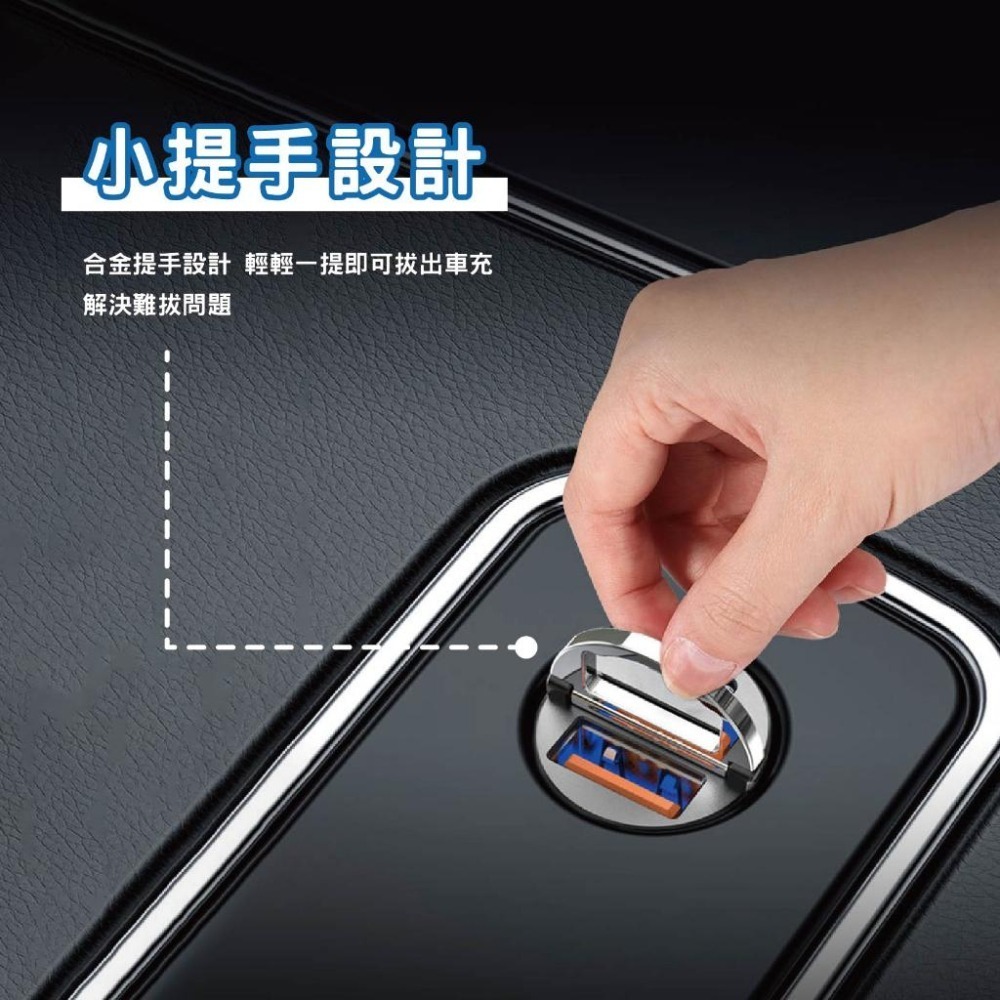 宏晉 迷你45W車用充電器 汽車車充 Type-C+USB-A 車充 雙Type-C 快充 手機充電 雙USB接口-細節圖7