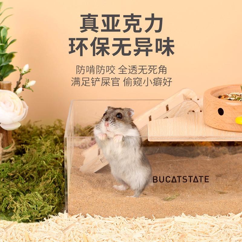 【哈姆斯特】布卡星 壓克力浴盆 贈送爬梯🧡倉鼠廁所 倉鼠浴室-細節圖3