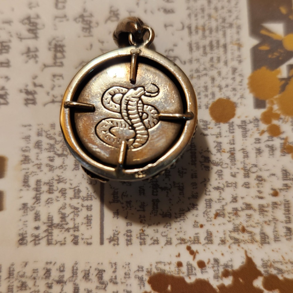 藍眼珠龍爪純銀墜子-細節圖2