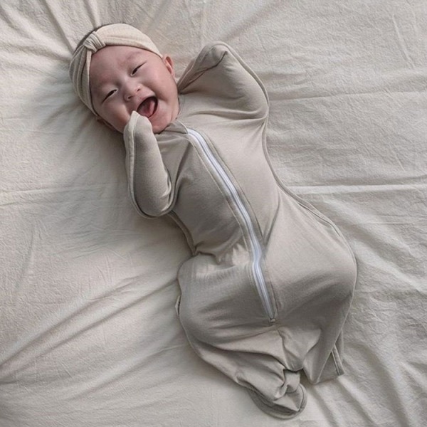 韓國 SundayHug 新生兒蝴蝶包巾-洞洞透氣款 防驚嚇包巾-細節圖5