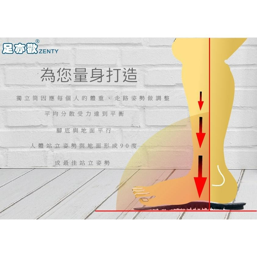 🔥【足亦歡ZENTY】【台灣製】獨立筒竹炭系列（買10再送1雙) 腳痛剋星  鞋墊 足弓鞋墊 運動鞋墊 除臭鞋墊 足弓墊-細節圖4