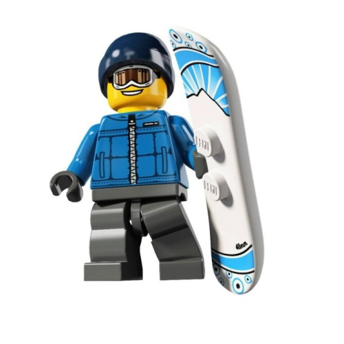 [BrickHouse] LEGO 樂高 8805 16號 滑雪男 夾鏈袋包裝有紙無原外袋 全新