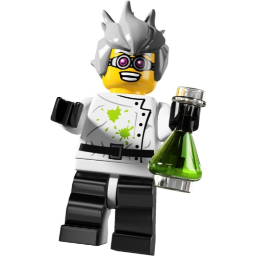 LEGO 樂高 8804 人偶抽抽樂4代 16號 瘋狂科學家 全新未拆封