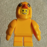 B1［BrickHouse] LEGO 樂高 小雞裝女孩  BAM 人偶 全新