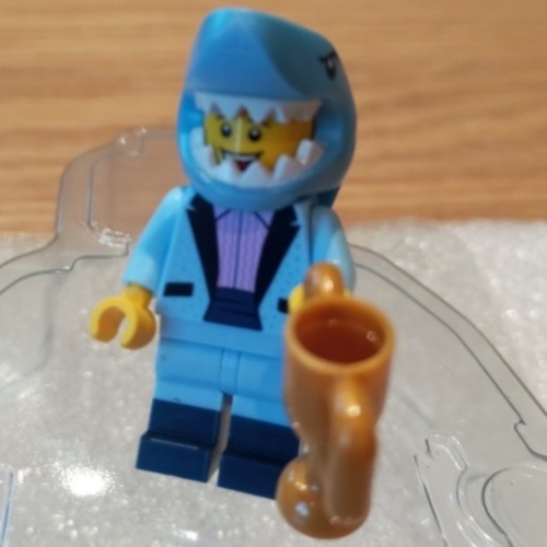 B1［BrickHouse] LEGO 樂高 鯊魚裝人 冠軍獎盃 BAM 人偶 全新