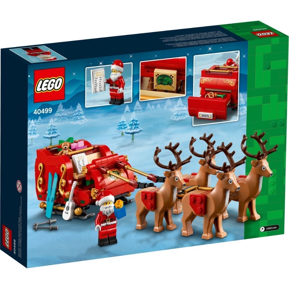 ［BrickHouse] LEGO樂高 40499 聖誕老人的雪橇 聖誕老公公 麋鹿 Santa＇s Sleigh-細節圖2