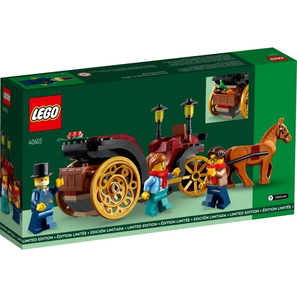［BrickHouse] LEGO 樂高 40603 冬季馬車之旅 全新-細節圖2