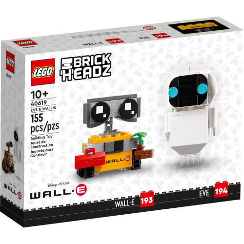 樂高 LEGO 40619 BrickHeadz 伊芙與瓦力 EVE 和WALL•E
